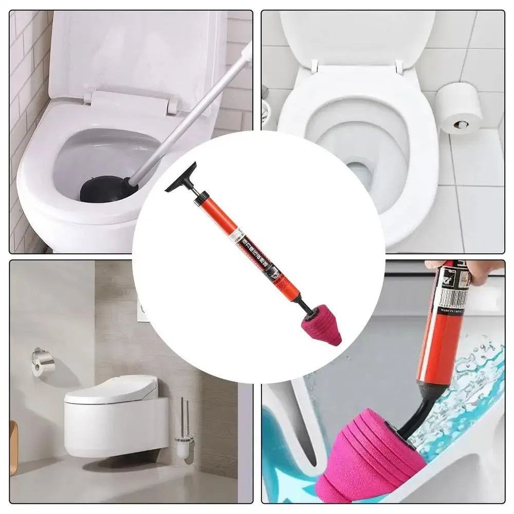 High-Pressure Air Plunger – Heavy Duty Toilet & Drain Unclogger with Ergonomic Handle