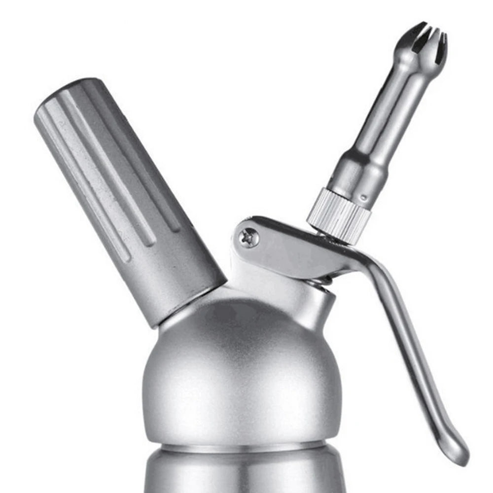Whipped Cream Dispenser – 17oz & 34oz Aluminum Cream Whipper with Piping Nozzles