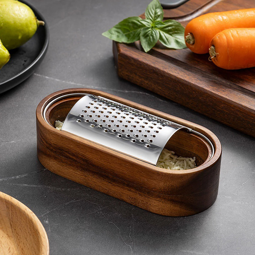 Rotary Cheese Grater with Storage Container – Hand Crank, Easy Clean, for Cheese, Vegetables & Chocolate