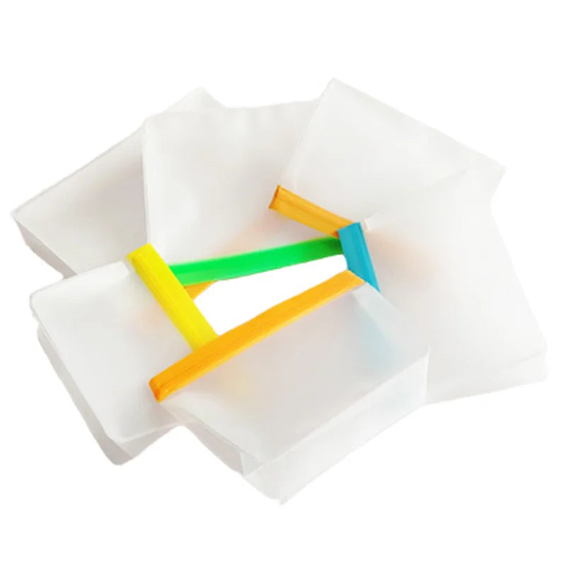 Colorful plastic frame toy on a white background
