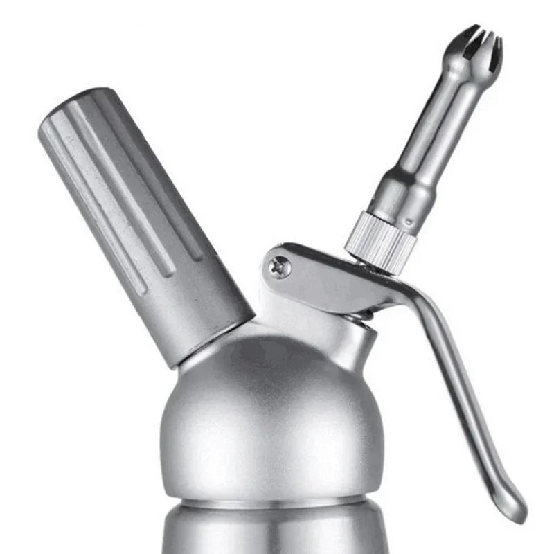 Whipped Cream Dispenser – 17oz & 34oz Aluminum Cream Whipper with Piping Nozzles