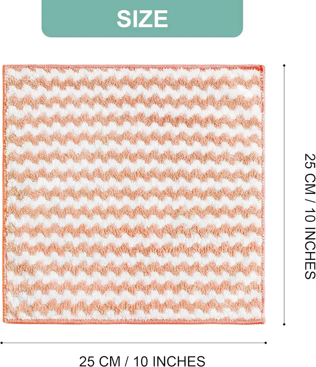 Rectangular mat with a pattern and size measurements on a white background