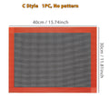 Rectangular mat with red border and gray center, showing dimensions on a white background.
