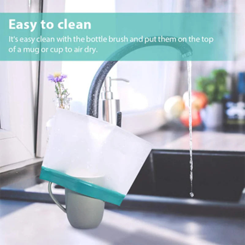 Cleaning product with text on a kitchen sink background